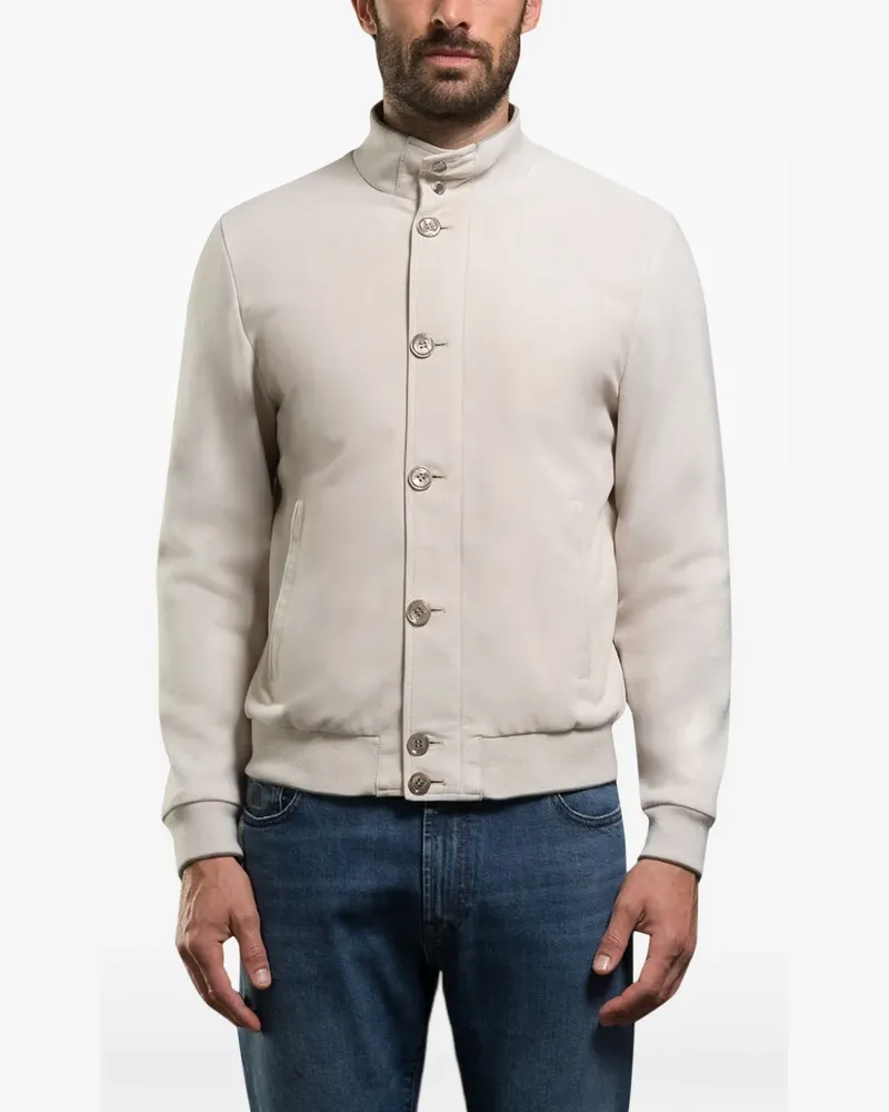 MOORER Fidani bomber jacket - Nude Nude