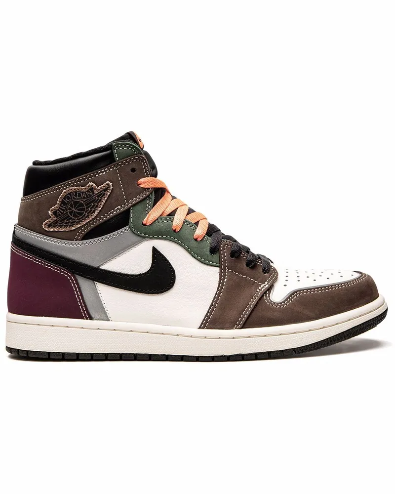 Jordan Air  1 High OG Hand Crafted Sneakers - Braun Braun