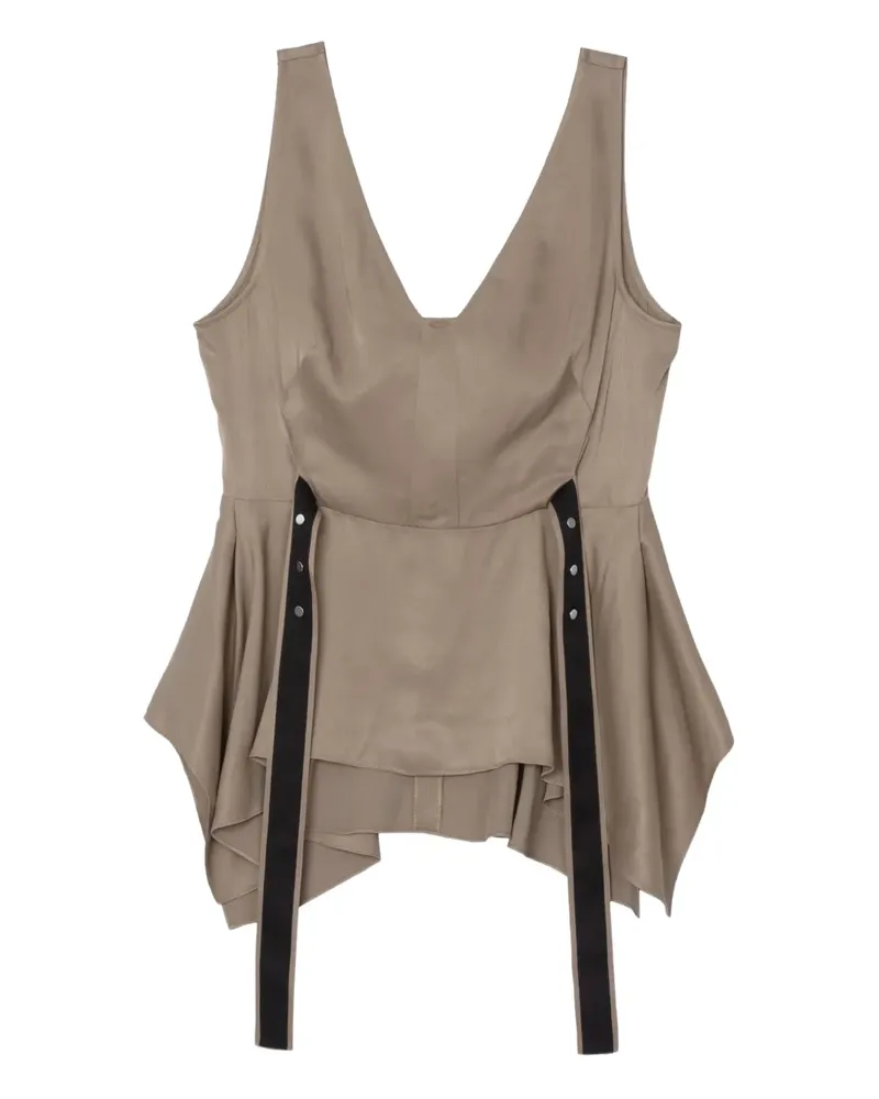 3.1 phillip lim Top mit Schößchen - Nude Nude