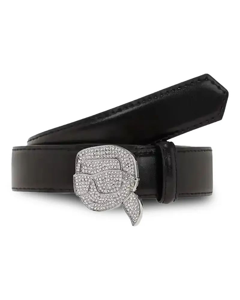 Karl Lagerfeld Gürtel mit verzierter Schnalle - Schwarz Schwarz
