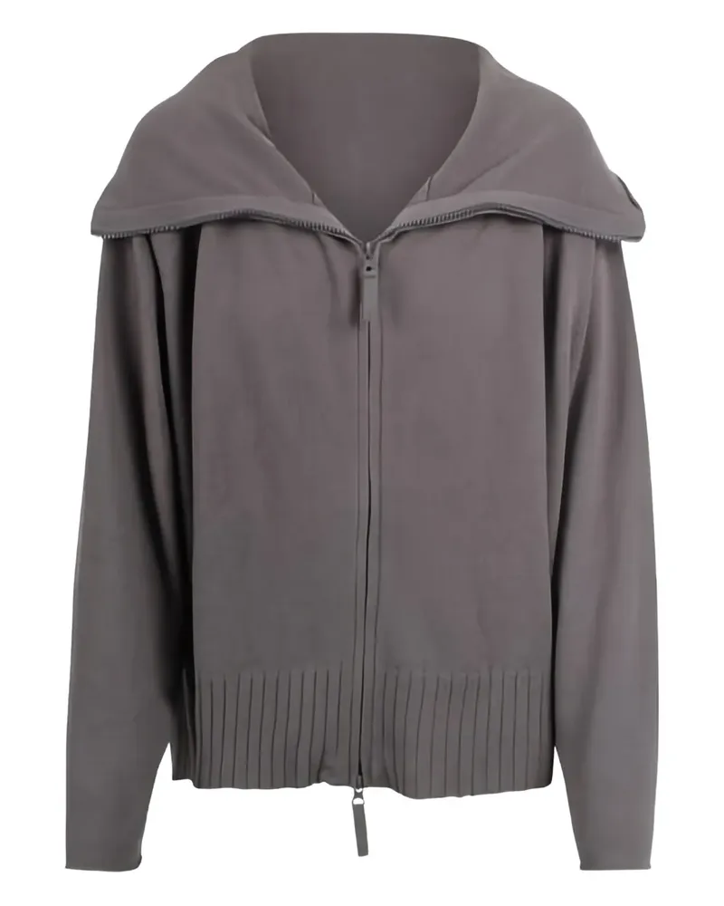 Studiorundholz zip cardigan - Grau Grau