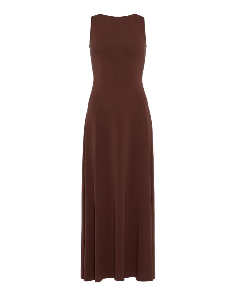 Eres Rückenfreies Sculpture Maxikleid - Braun Braun