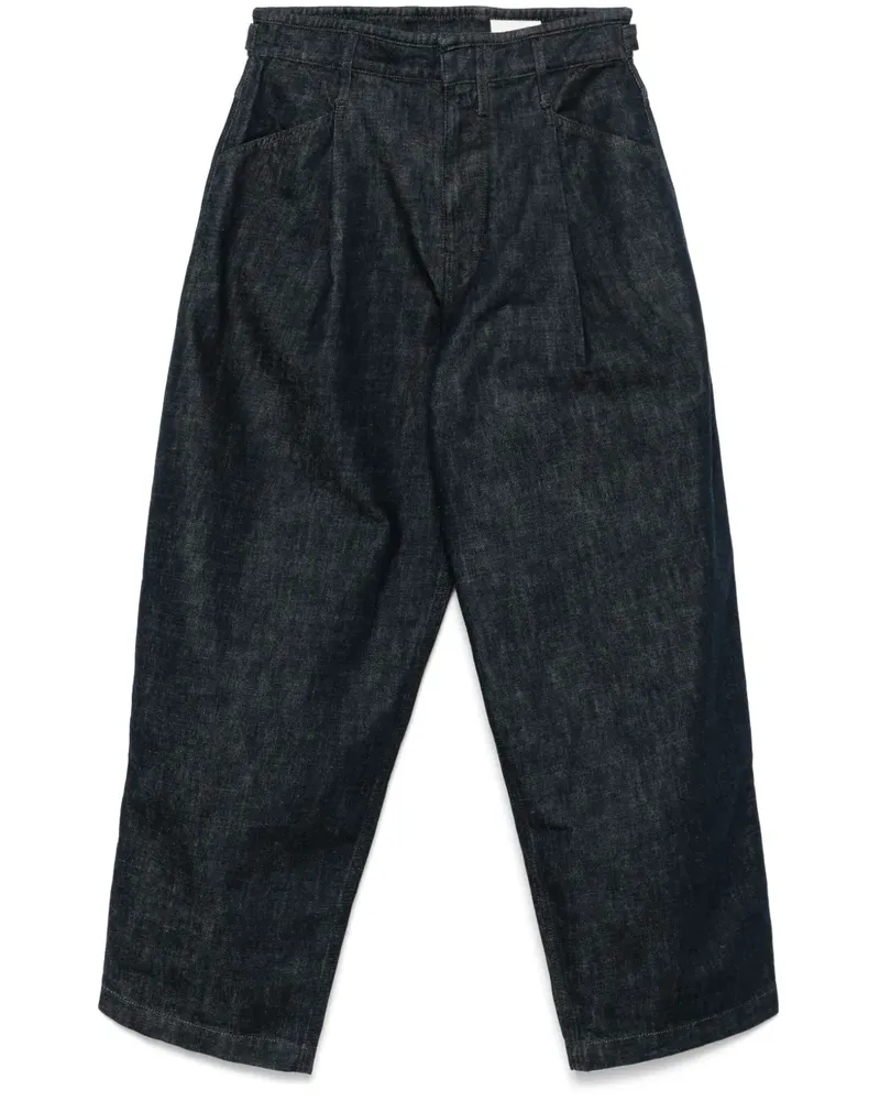 Christophe Lemaire Workwear-Jeans mit Falten - Blau Blau