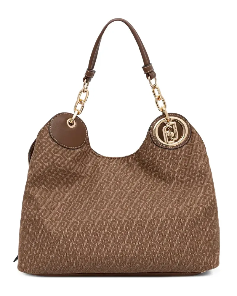 Liu Jo medium jacquard satchel bag - Nude Nude