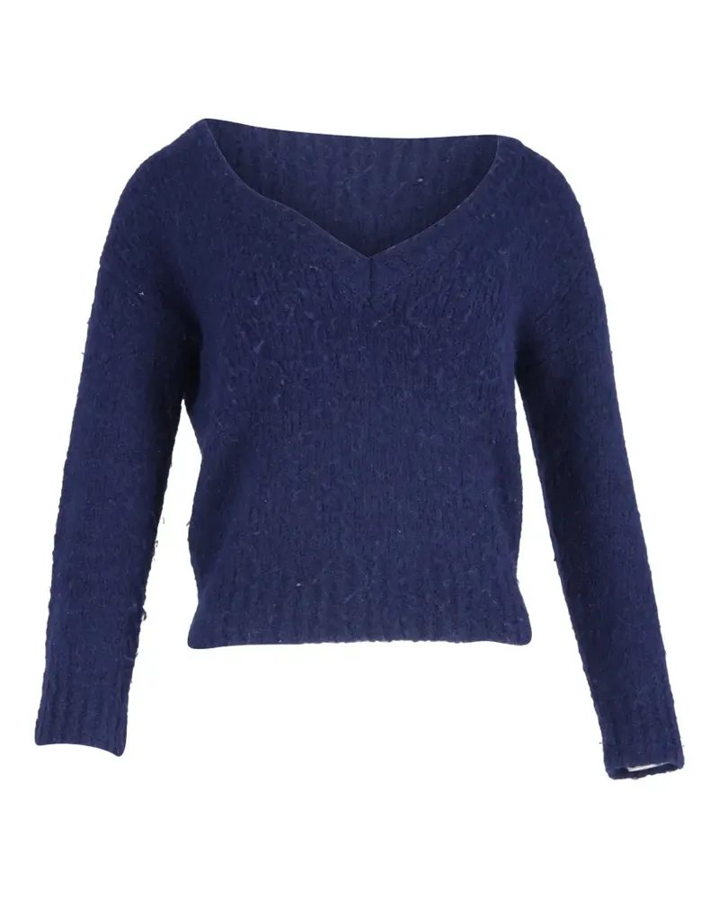 Reformation deep V-neck sweater - Blau Blau