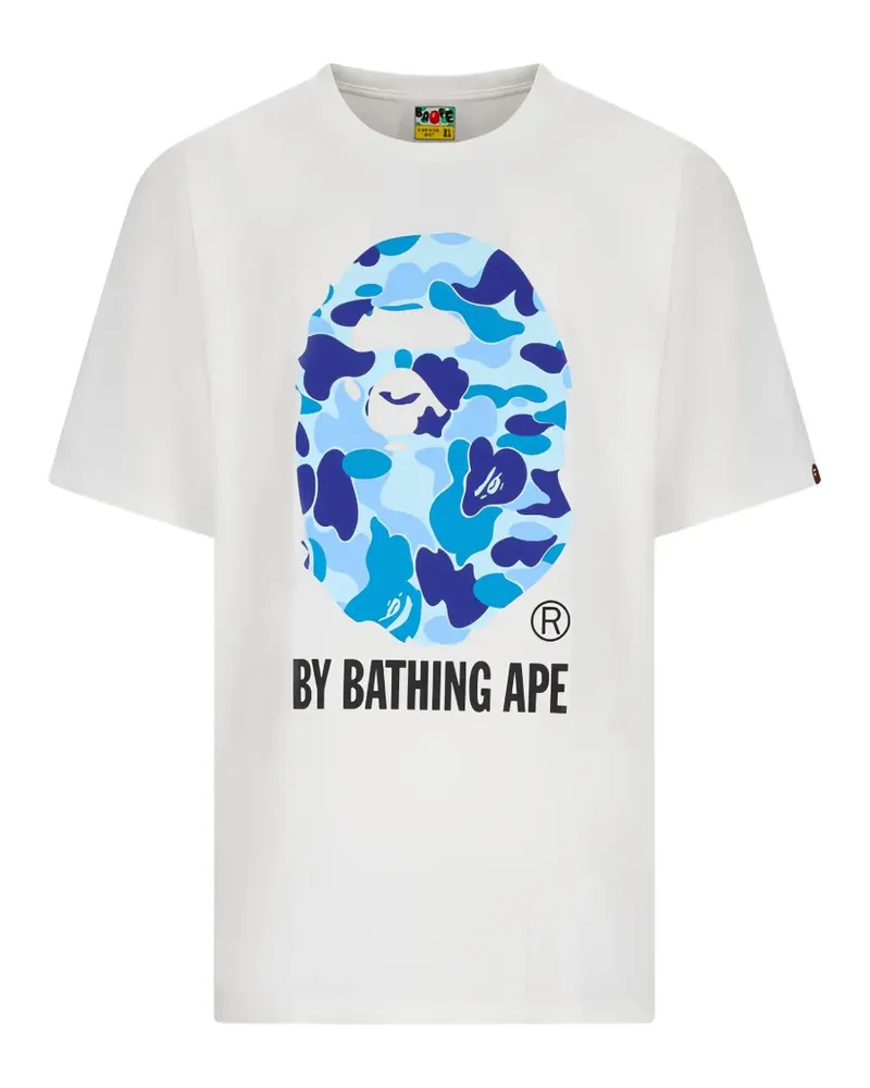 BAPE ABC Camo T-Shirt mit grafischem Print - Weiß Weiß