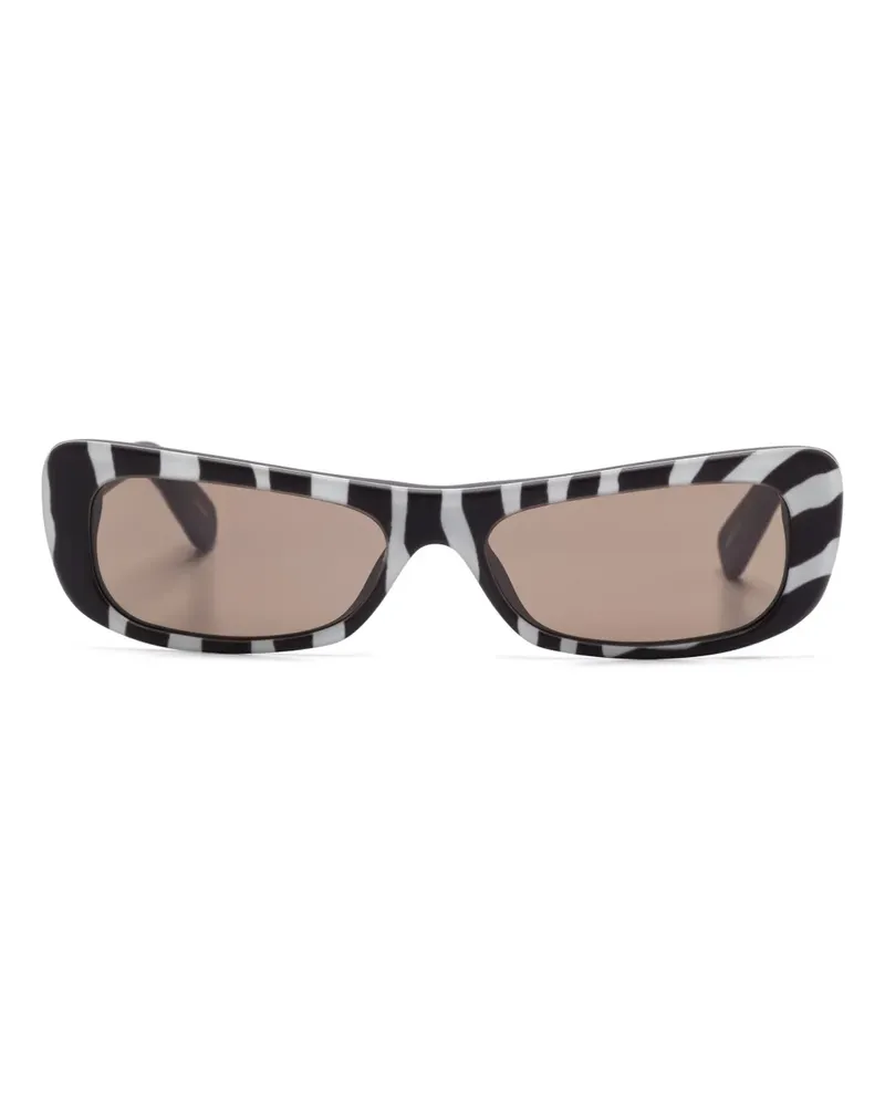 Jacquemus Capri Sonnenbrille - Schwarz Schwarz