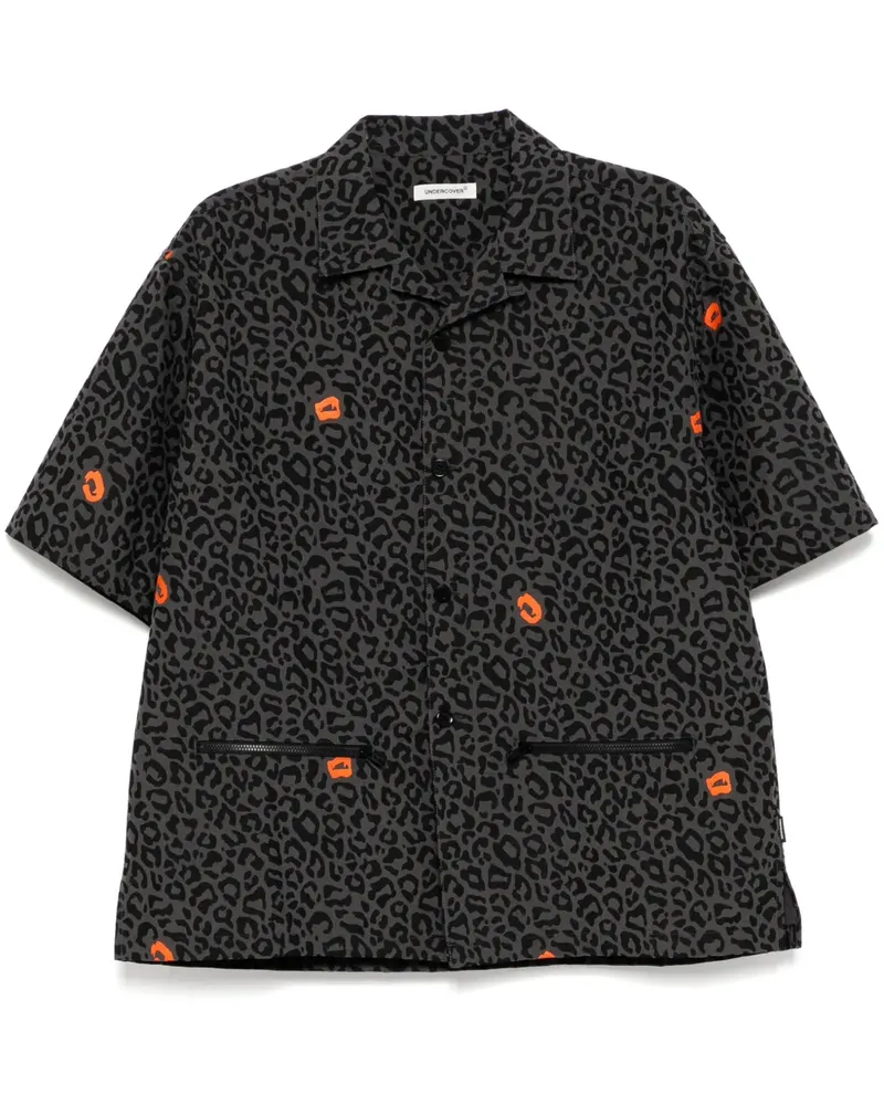Undercover Hemd mit Leoparden-Print - Grau Grau
