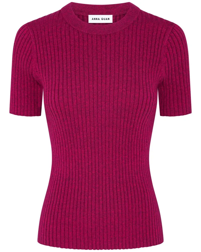 Anna Quan Gerippter Bebe Strickpullover - Rosa Rosa