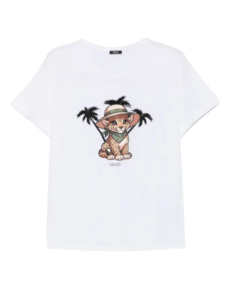 Liu Jo T-Shirt mit Print - Weiß Weiß