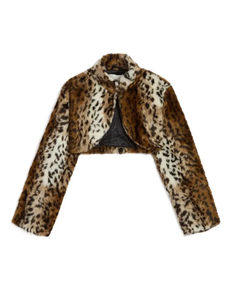 APPARIS Odette leopard-print jacket - Braun Braun