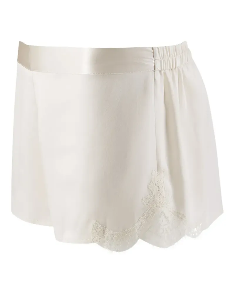 Aubade Toi Mon Amour Pyjama-Shorts mit Spitzenbesatz - Nude Nude