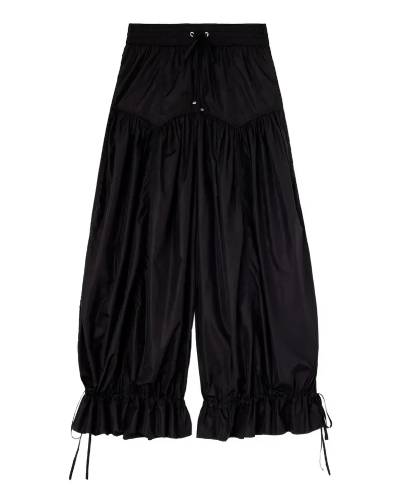 Ganni Hose aus Nylon in Schwarz Schwarz