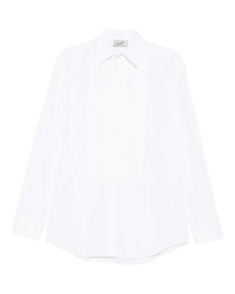 PENCE Dante pleated-bib shirt - Weiß Weiß
