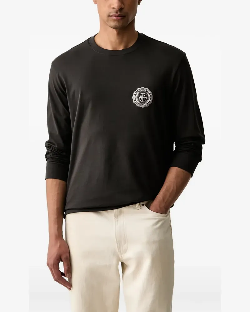 Armani Exchange Langarmshirt aus Baumwolle - Grau Grau