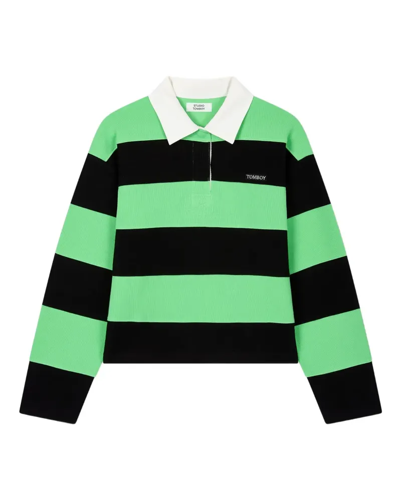 STUDIO TOMBOY Rugby polo-collar sweatshirt - Grün Grün