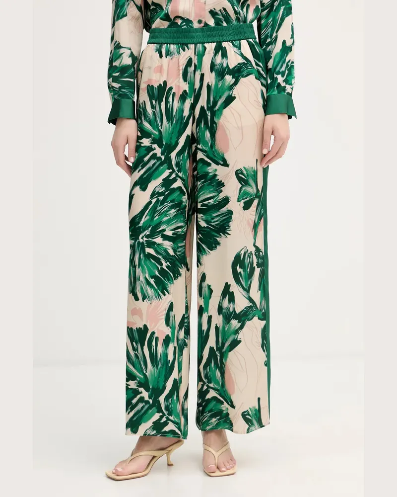 MARC AUREL floral-print trousers - Nude Nude