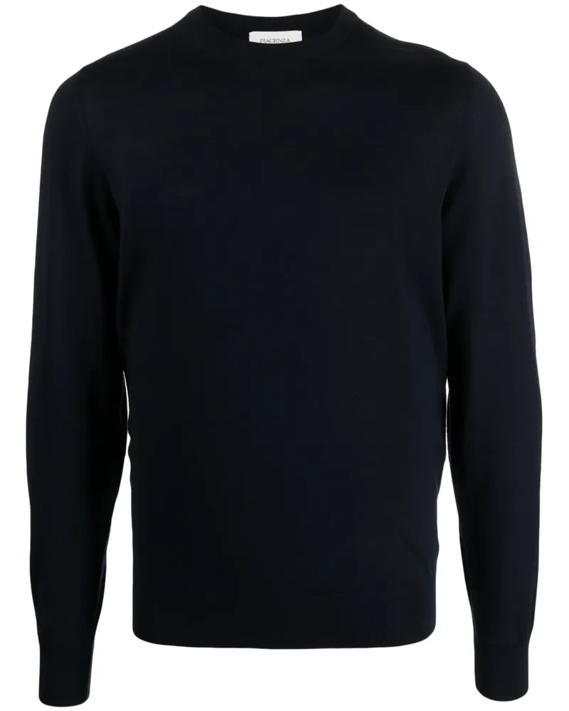 Piacenza Cashmere Pullover mit Rundhalsausschnitt - Blau Blau