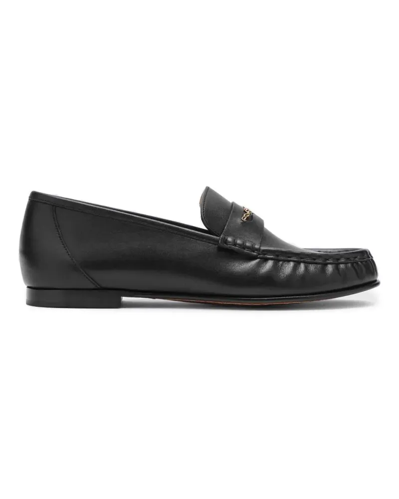 Chloé Loafer mit Logo-Schild - Schwarz Schwarz