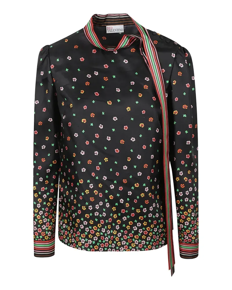 Valentino Garavani Hemd mit Schleifenkragen - Schwarz Schwarz