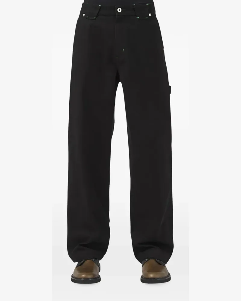 Nicholas Daley Carpenter Straight-Leg-Jeans - Schwarz Schwarz