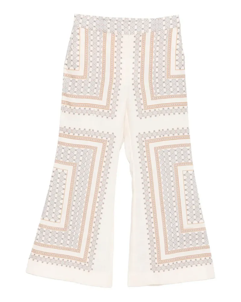 Zimmermann Hose mit geometrischem Muster - Nude Nude