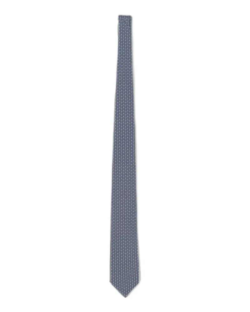 Ferragamo silk tie - Blau Blau