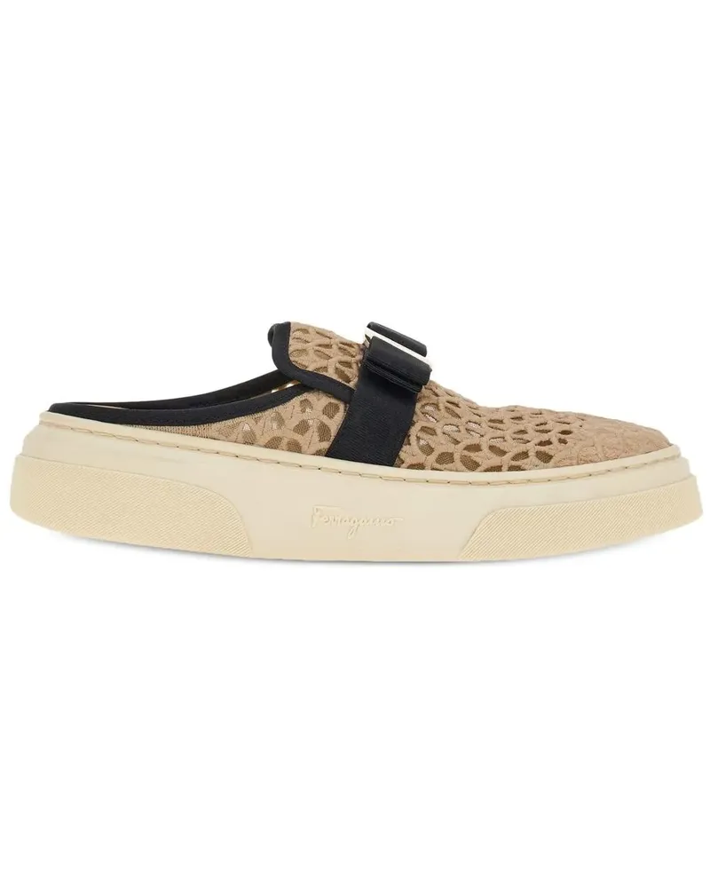 Ferragamo Vara Slip-On-Sneakers - Nude Nude