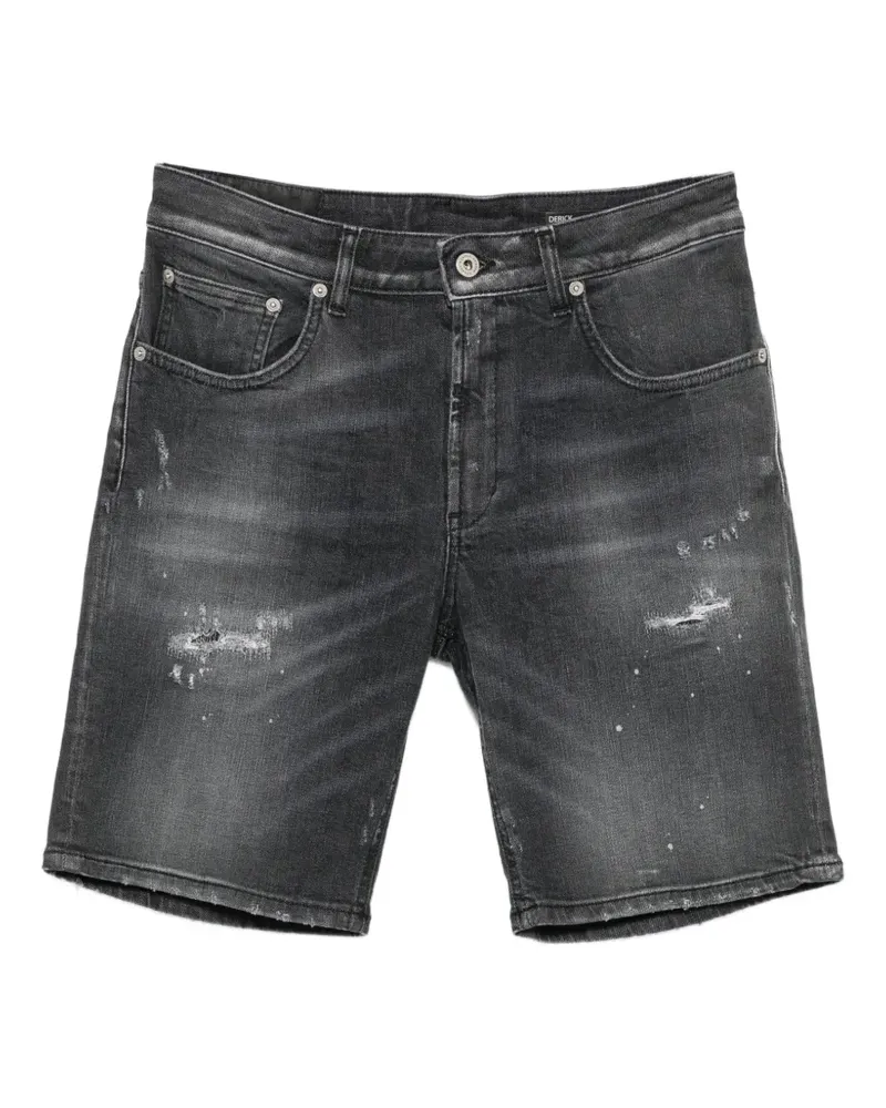 Dondup Derick distressed paint-splatter shorts - Grau Grau