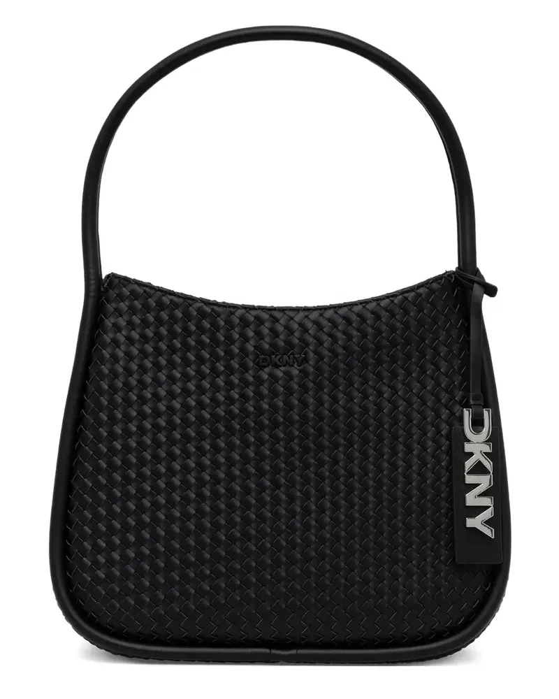 DKNY woven leather tote bag - Schwarz Schwarz