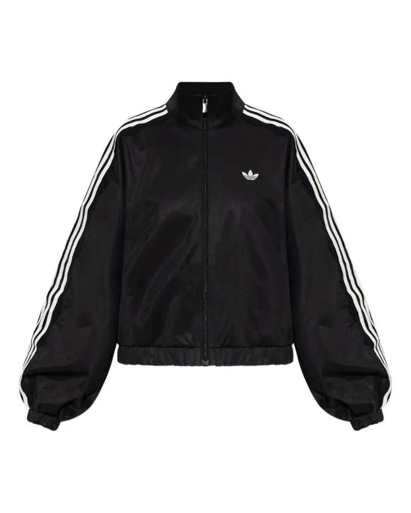 adidas Sweatshirt mit Reißverschluss - Schwarz Schwarz