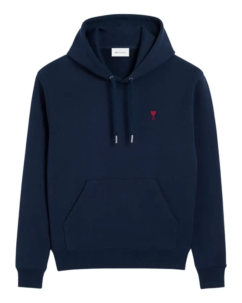 AMI Paris heart-detail hoodie - Blau Blau