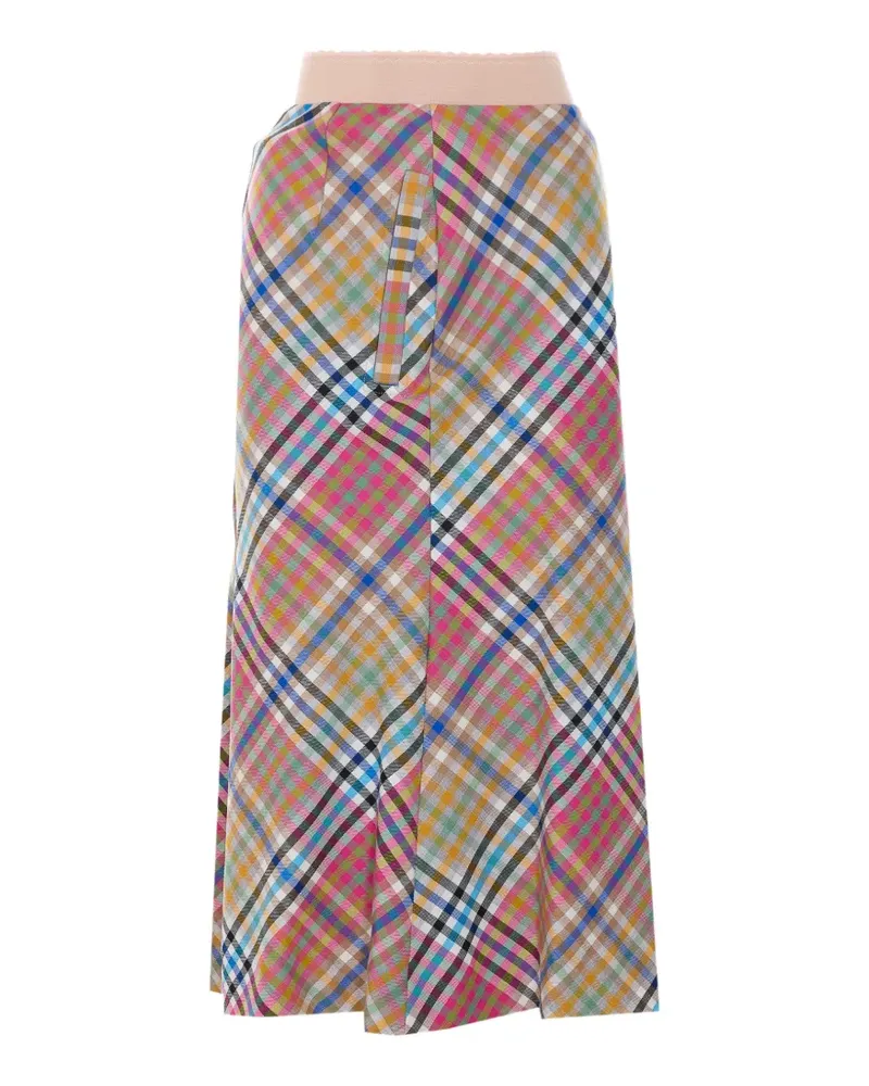 Vivienne Westwood Vase Ensemble check-motif skirt - Rosa Rosa