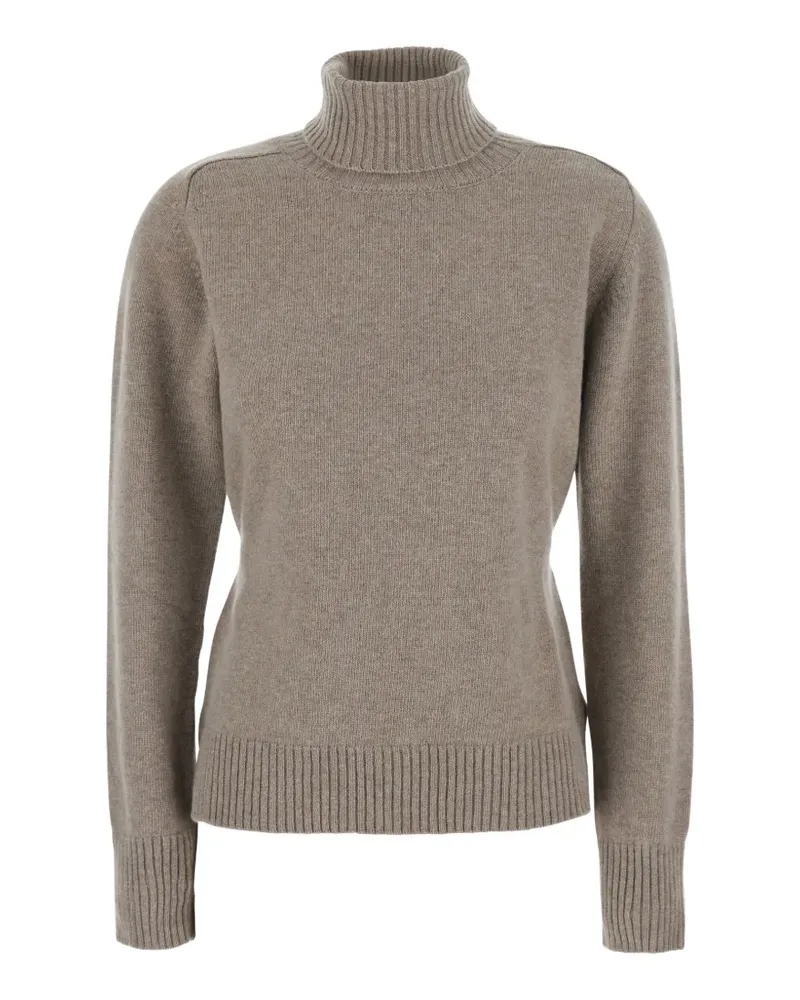 P.A.R.O.S.H. P.A.R.O H. Rollkragenpullover mit Gürtel - Nude Nude