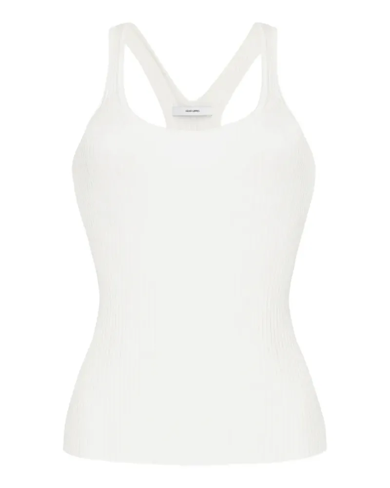 Adam Lippes Peretti ribbed tank top - Nude Nude