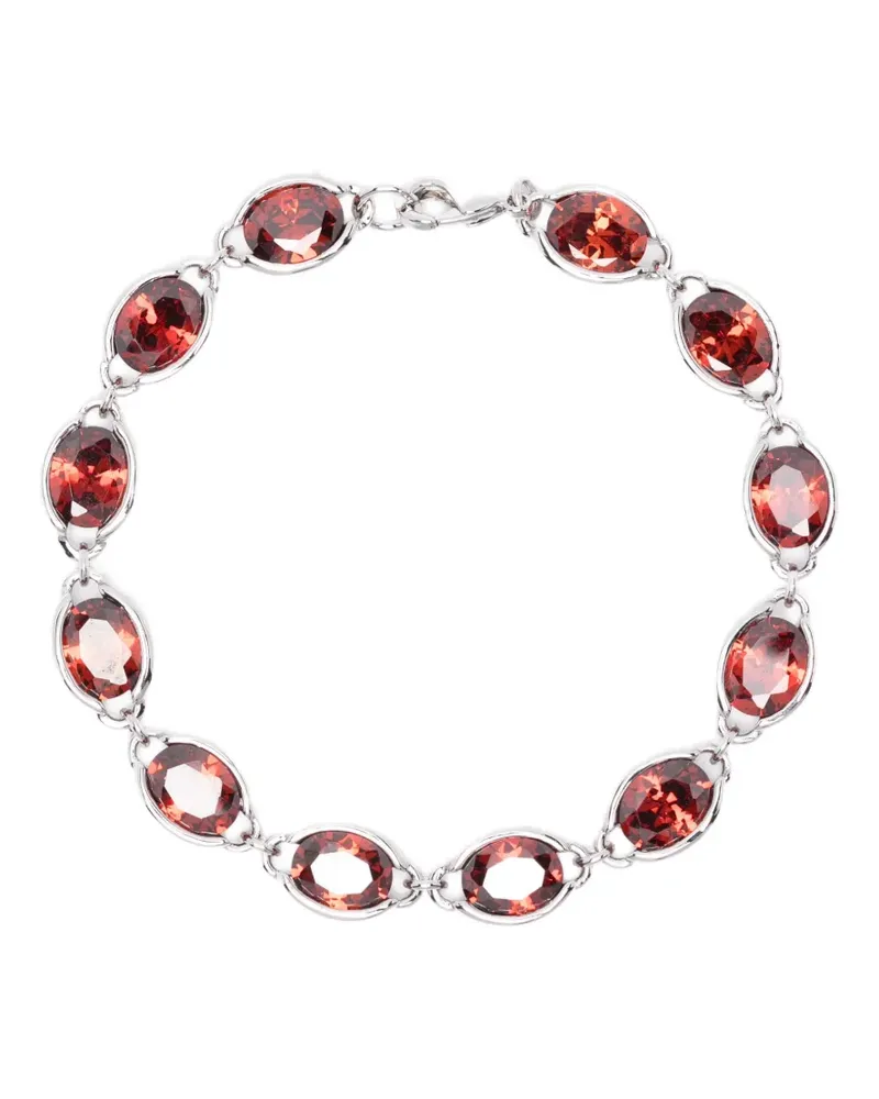 DARKAI Anchor oval stone bracelet - Silber Silber