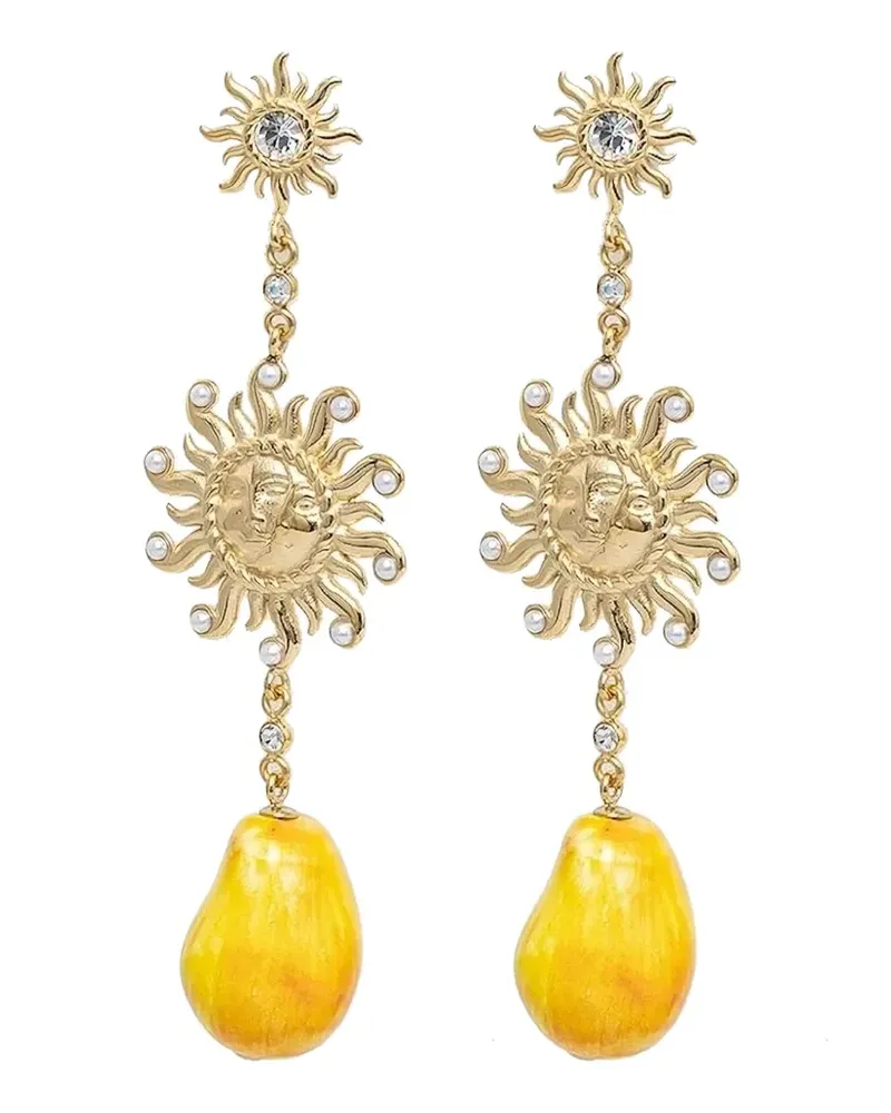 Guess Ohrringe mit Sonnengesicht - Gold Gold
