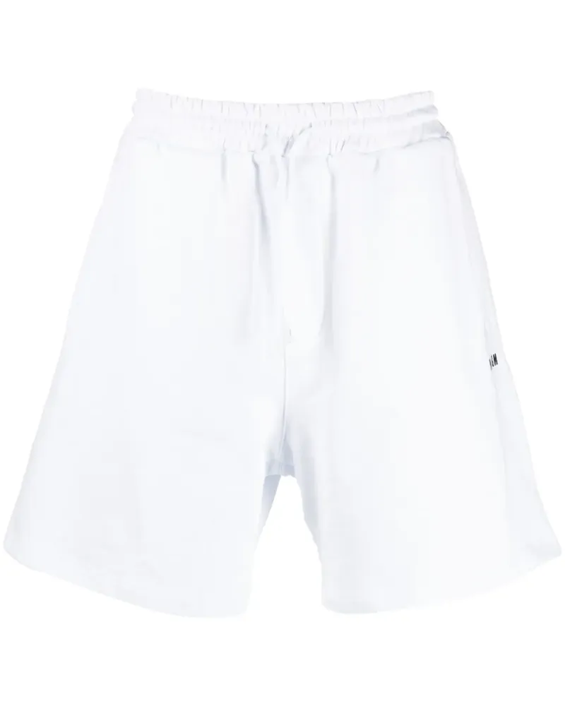 MSGM Shorts mit Logo-Print - Weiß Weiß