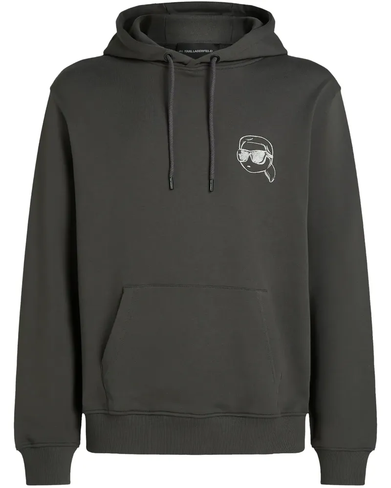 Karl Lagerfeld Ikon Hoodie - Grau Grau