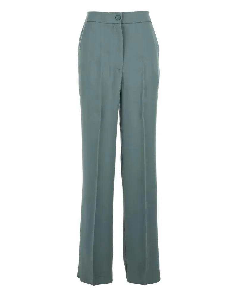 Semicouture Flache Hose mit Stretchbund - Blau Blau