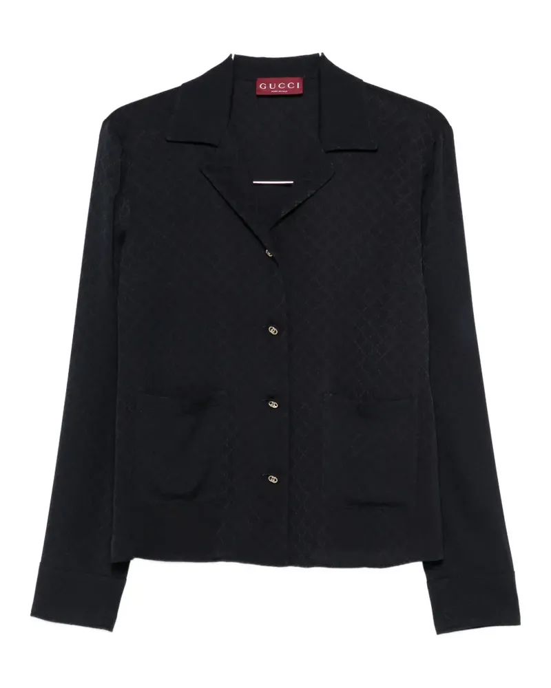 Gucci Hemd mit Rautenmuster - Blau Blau
