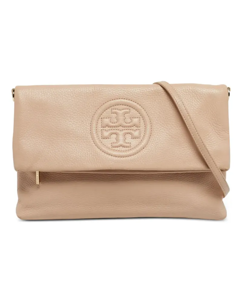 Tory Burch Schultertasche mit Klappe - Nude Nude