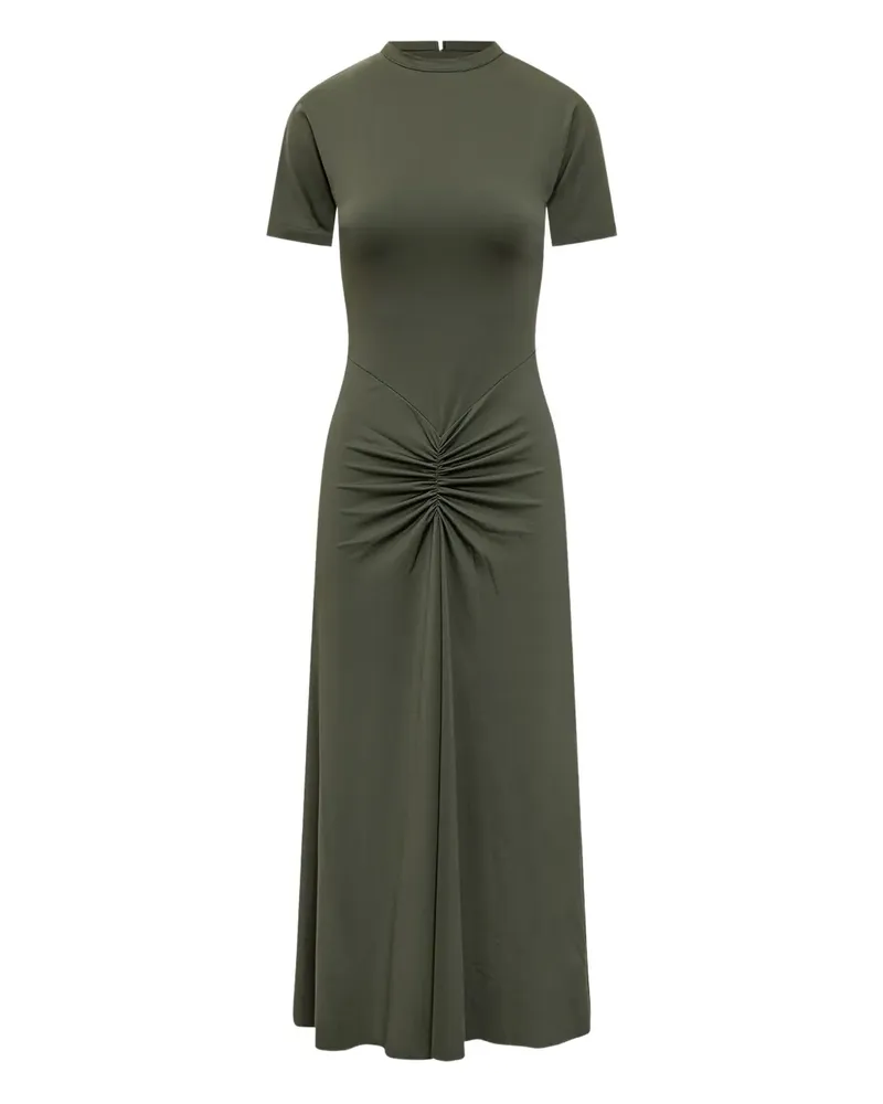 Victoria Beckham Gerafftes Midikleid - Grün Grün