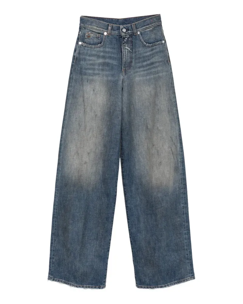 nine:inthe:morning Eris Wide-Leg-Jeans - Blau Blau