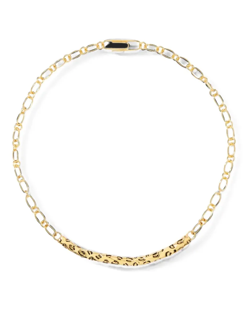 Aurélie Bidermann Imbali leopard-print necklace - Gold Gold