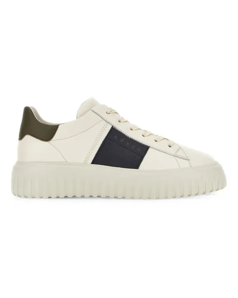 Hogan H-Stripes Sneakers - Nude Nude