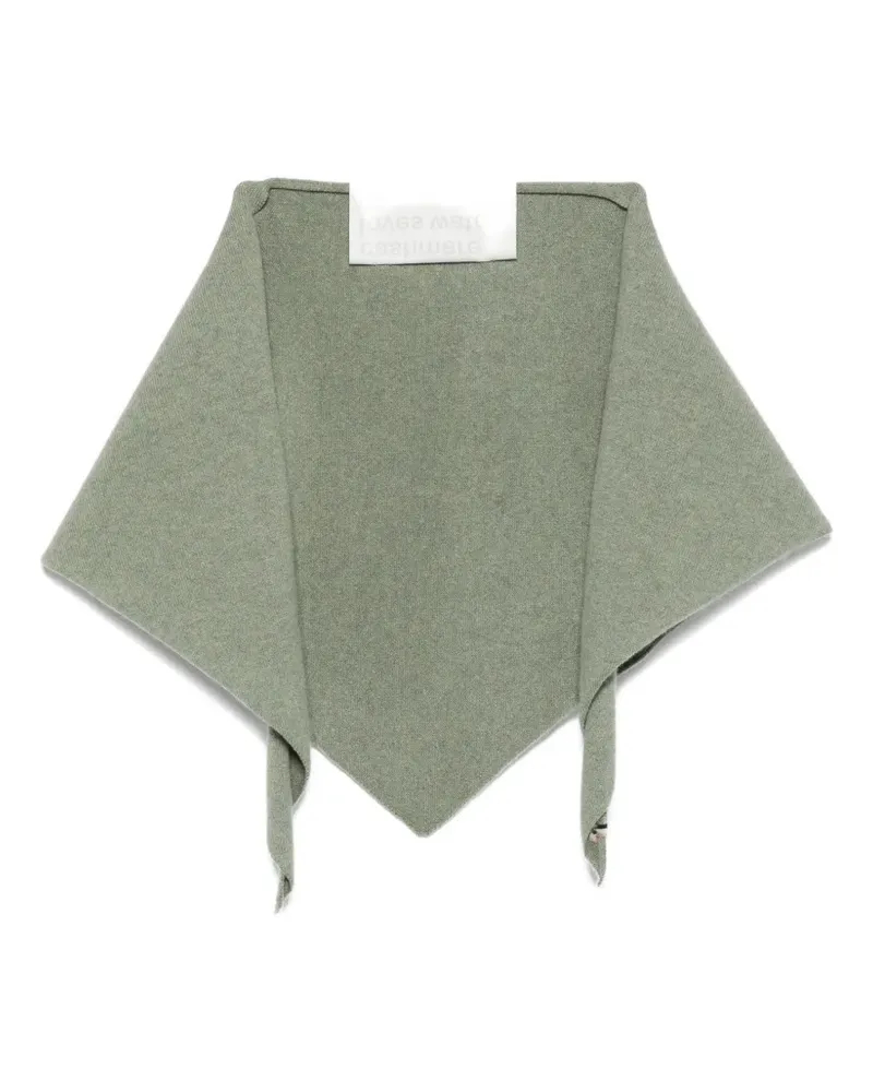 extreme cashmere Bandana Schal aus Strick - Grün Grün