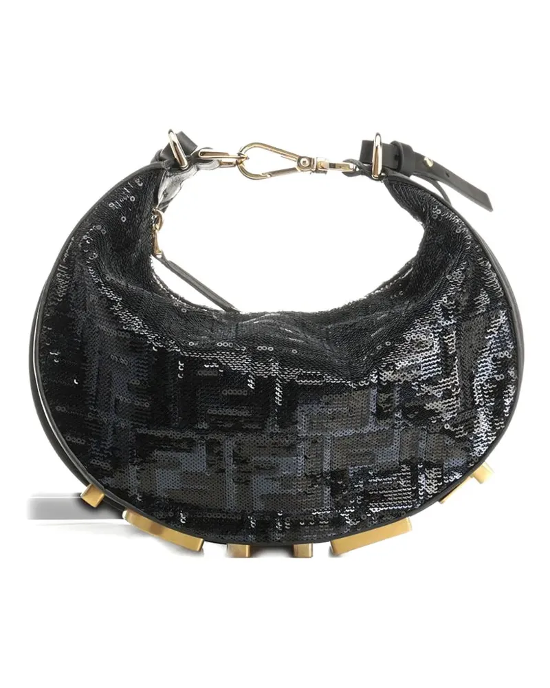 Fendi mini graphy shoulder bag - Schwarz Schwarz