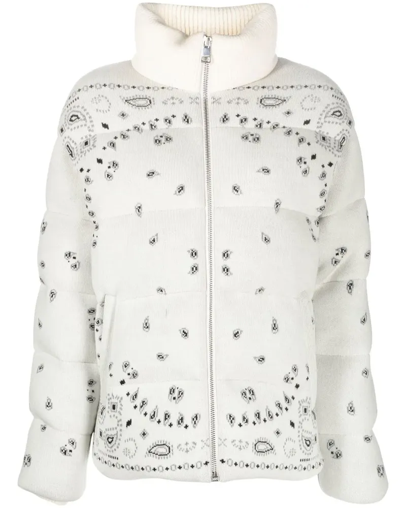 Alanui Daunenjacke mit Bandana-Print - Nude Nude