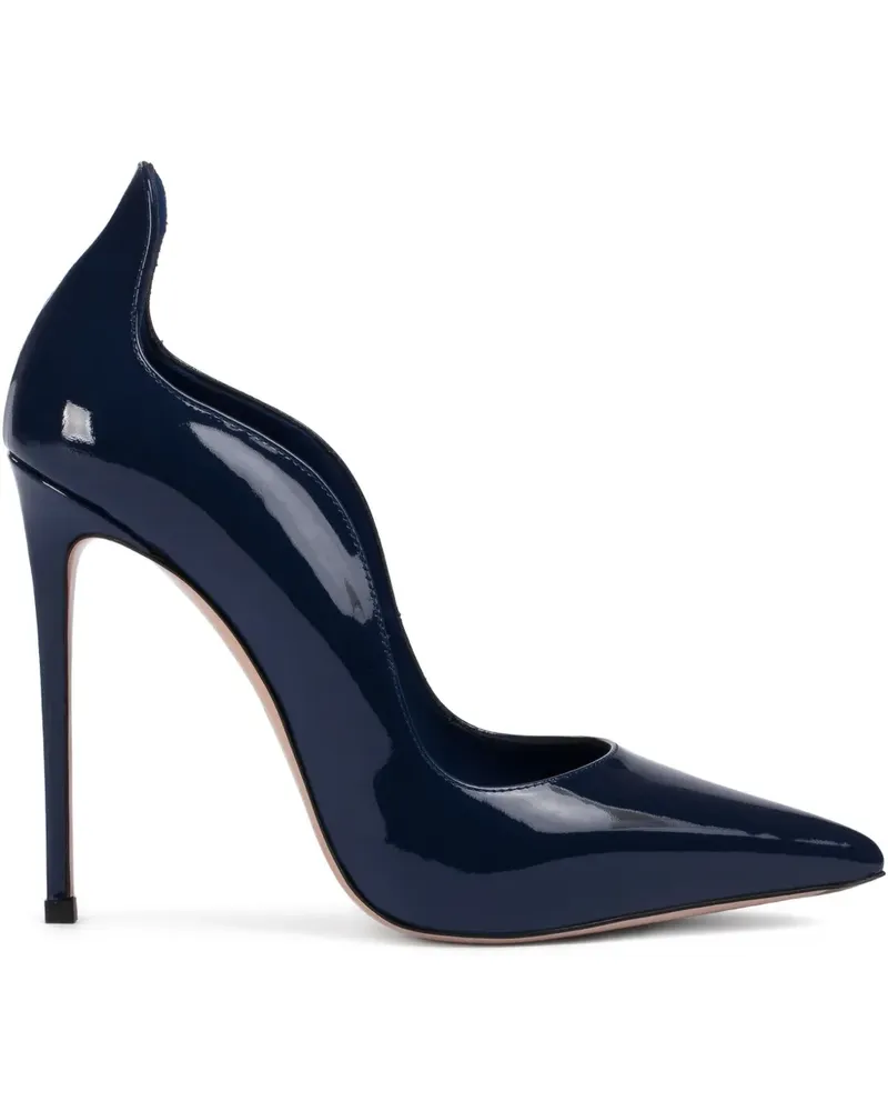 Le Silla Ivy Stiletto-Pumps aus Lackleder - Blau Blau